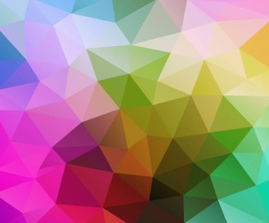 Çokgenlerden vektör arkaplanı, üçgenlerin soyut arkaplanı, duvar kağıdı