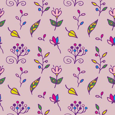 Çiçek arkaplanlı kusursuz doku, çiçeklerden vektör deseni, duvar kağıdı.