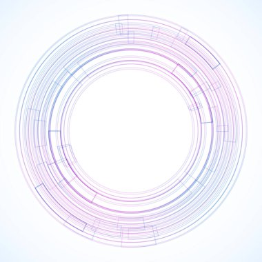 Dairelerden geometrik çerçeve, vektör soyut arkaplan, duvar kağıdı