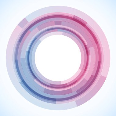 Dairelerden geometrik çerçeve, vektör soyut arkaplan, duvar kağıdı