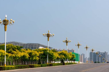 Düzgün bir sokak lambası dizisi