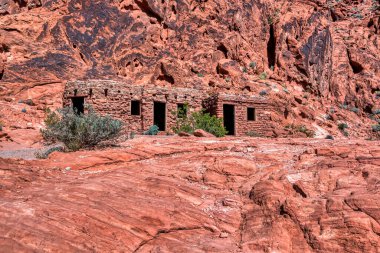 Eski kabin, Vadisi, yangın devlet parkı Nevada