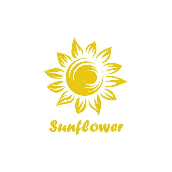Sunflower logo. To create your design sunflower logo. — Stockový vektor