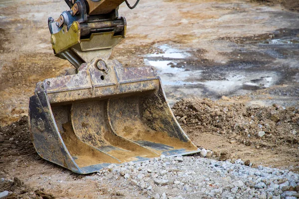 Digger Bucket Close Construction Excavator Bucket — Foto de Stock