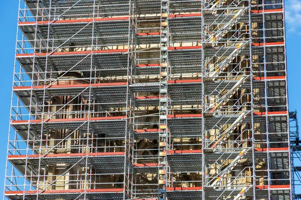 Giant Scaffolding Mobile Metal Scaffold Building Construction Metal Scaffolding — Stockfoto