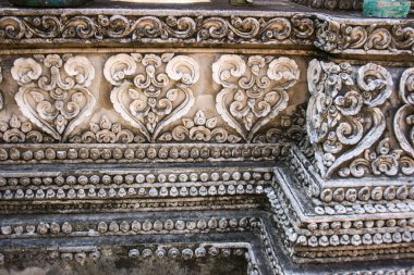 Tayland mimari tarzının heykel tabanı