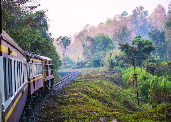 Thailandia Dal Paesaggio Ferroviario Nel Nord Della Thailandia — Foto Stock