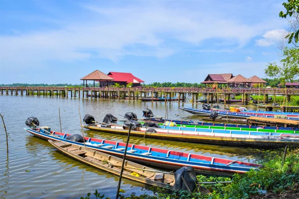 Барвисті Екскурсії Човном Басейні Озера Фаттхалун Південний Таїланд Ліцензійні Стокові Фото