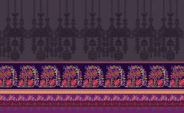 Çiçek Dokusunda Süslü Temel Özgeçmiş Tekrarlanıyor Çok Renkli Yaratıcı Tekstil Tasarımı Şablonu