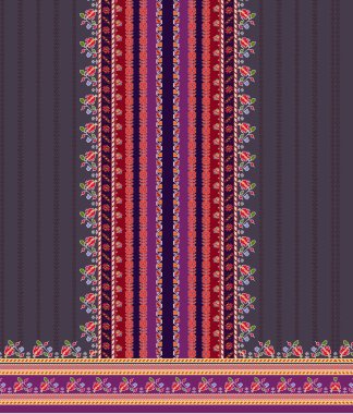 Çiçek Dokusunda Süslü Temel Özgeçmiş Tekrarlanıyor Çok Renkli Yaratıcı Tekstil Tasarımı Şablonu