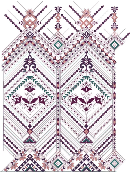 Fondo Ornamentale Ripetere Tutta Texture Floreale Multi Colorato Creativo Etnico — Foto Stock