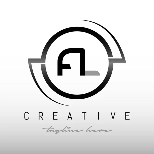 Initial Letter Logo Creative Modern Business Typography Vector Template Circular — стоковый вектор