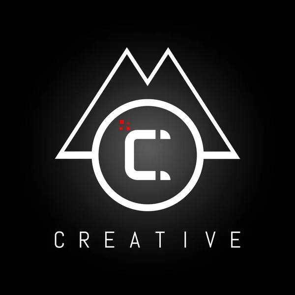 Αρχικό Πρότυπο Διάνυσμα Σχεδιασμού Λογότυπου Γραμμάτων Creative Abstract Letter Σχεδιασμός — Διανυσματικό Αρχείο