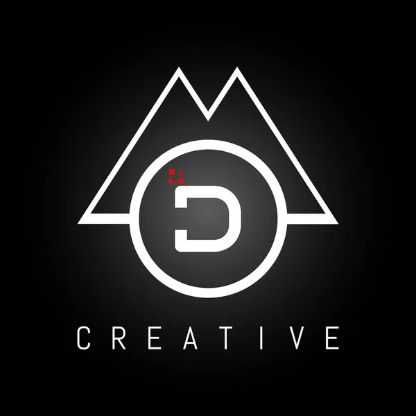Modelo Vetor Design Logotipo Letra Inicial Abstrato Criativo Carta Logo — Vetor de Stock