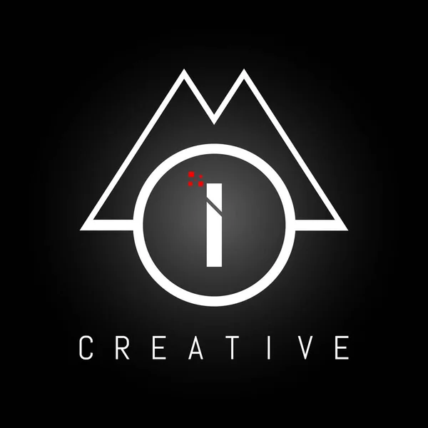 Modelo Inicial Vetor Projeto Logotipo Letra Abstrato Criativo Carta Logo — Vetor de Stock