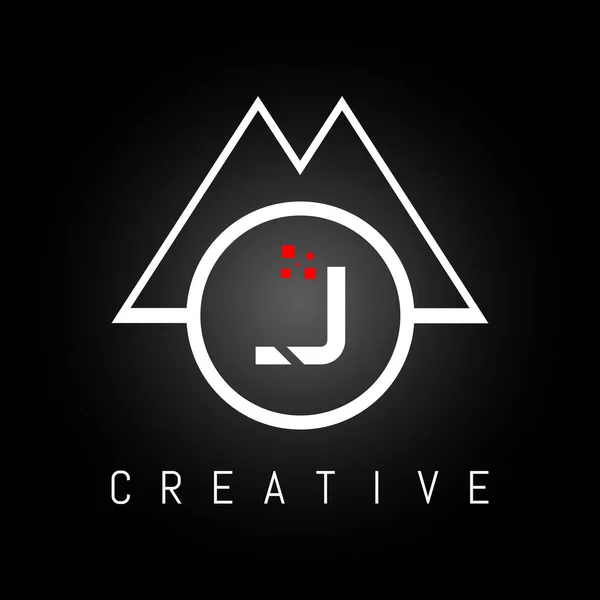 Modelo Vetor Design Logotipo Letra Inicial Abstrato Criativo Carta Logo — Vetor de Stock