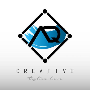 El Kaide Çerçeveli Mektup Logosu Tasarımı. Yaratıcı Harf El-Kaide Logosu Tasarımı.