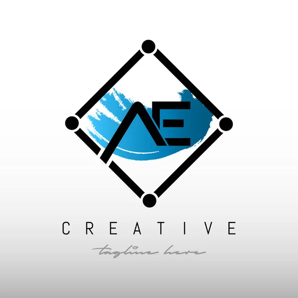 Первоначальный Дизайн Логотипа Square Framed Letter Креативная Буква — стоковый вектор