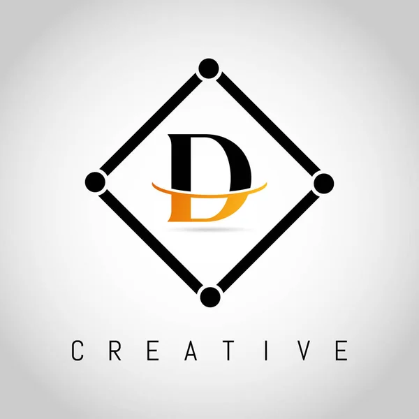 Square Вектор Дизайна Дизайн Логотипа Creative Letter — стоковый вектор