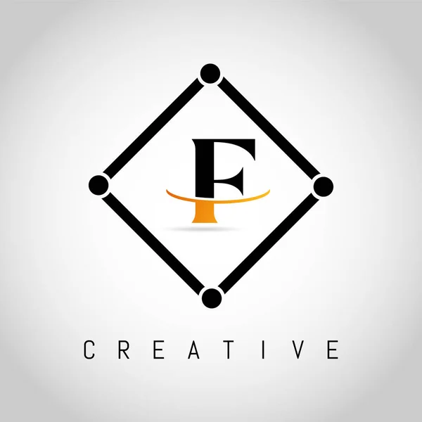Square Framed Letter Logo Design Vector Creative Letter Logo Design — ストックベクタ