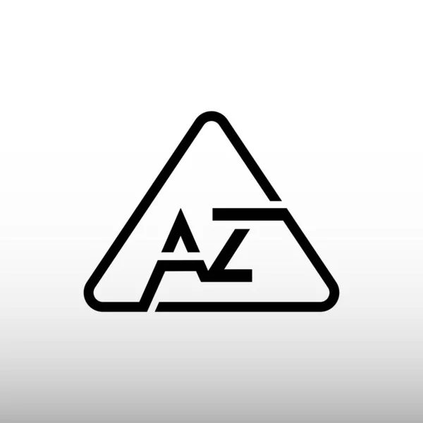 Triangolo Creative Modern Business Typography Vector Template Logo Lettera Vettoriale — Vettoriale Stock