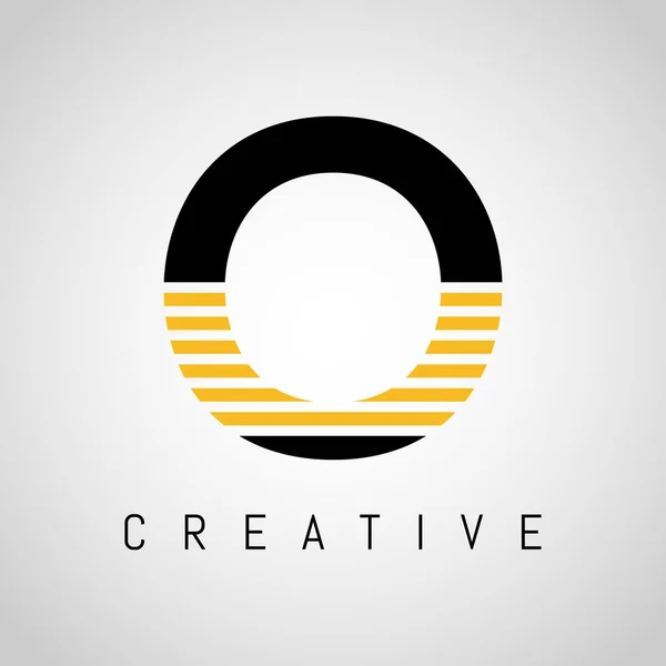 Letter Logo Golden Lines Design 약자이다 직선의 Logo Design Vector — 스톡 벡터