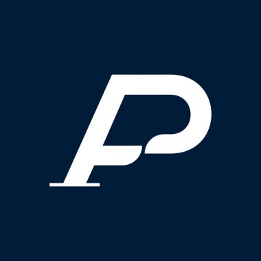 İlk Bağlı Harf AP Logo Tasarımı Vektör İllüstrasyonu.