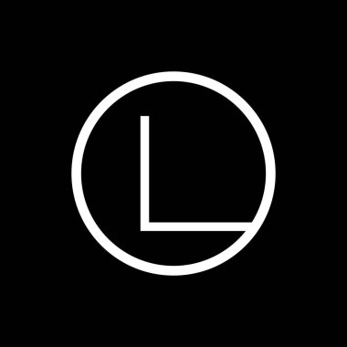 İlk L Harfi Logo Tasarım Vektör Şablonu. Soyut Harf L Logo Tasarım Vektörü İllüstrasyonu.