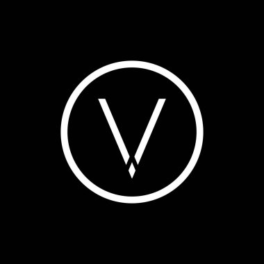 V harfinin baş harfi Logo Tasarım Vektör Şablonu. Soyut Harf V Logo Tasarım Vektörü İllüstrasyonu.