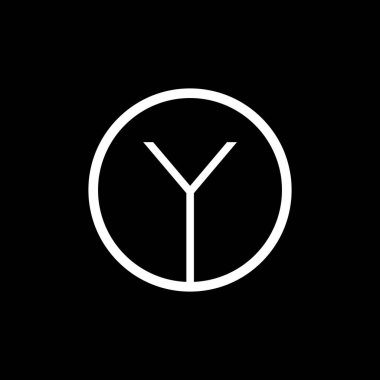 Y harfinin baş harfi Logo Tasarım Vektör Şablonu. Soyut Harf Y Logo Tasarım Vektörü İllüstrasyonu.