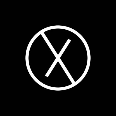 X Harfi Logo Tasarım Vektör Şablonu. Soyut Harf X Logo Tasarım Vektörü İllüstrasyonu.
