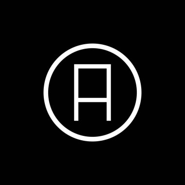 İlk A Harfi Logo Tasarım Vektör Şablonu. Soyut Harf A Logo Tasarım Vektörü İllüstrasyonu.