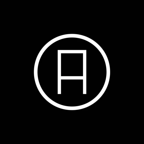 Harfi Logo Tasarım Vektör Şablonu Soyut Harf Logo Tasarım Vektörü — Stok Vektör