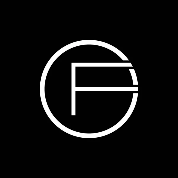 Початковий Літерний Дизайн Логотипу Векторний Шаблон Анотація Літера Дизайн Логотипу — стоковий вектор