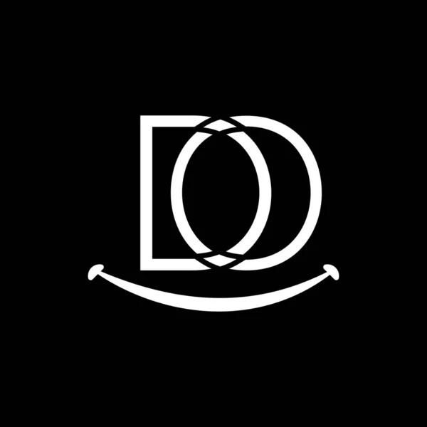 Kezdeti Letter Logo Design Vector Template Absztrakt Mosoly Alakja Letter — Stock Vector