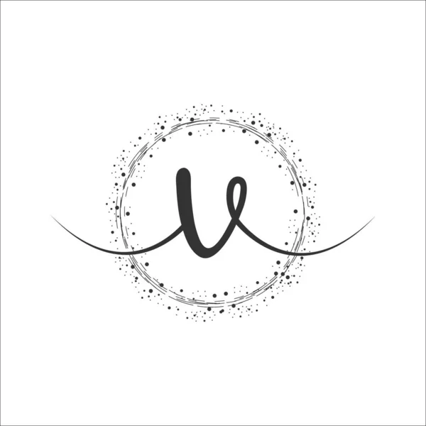 Initial Logo Handwriting Template Vector Illustration Abstract Smile Letter Logo — Archivo Imágenes Vectoriales