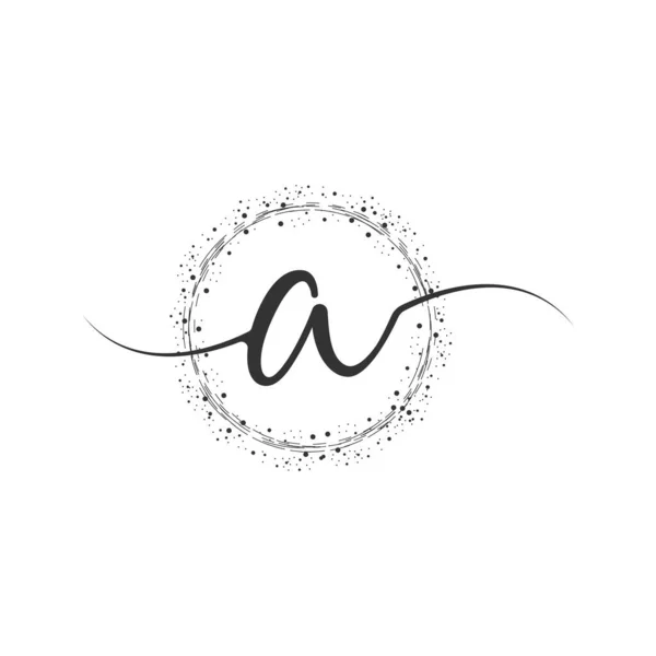 Initial Logo Handwriting Template Vector Illustration Abstract Smile Letter Logo — Archivo Imágenes Vectoriales