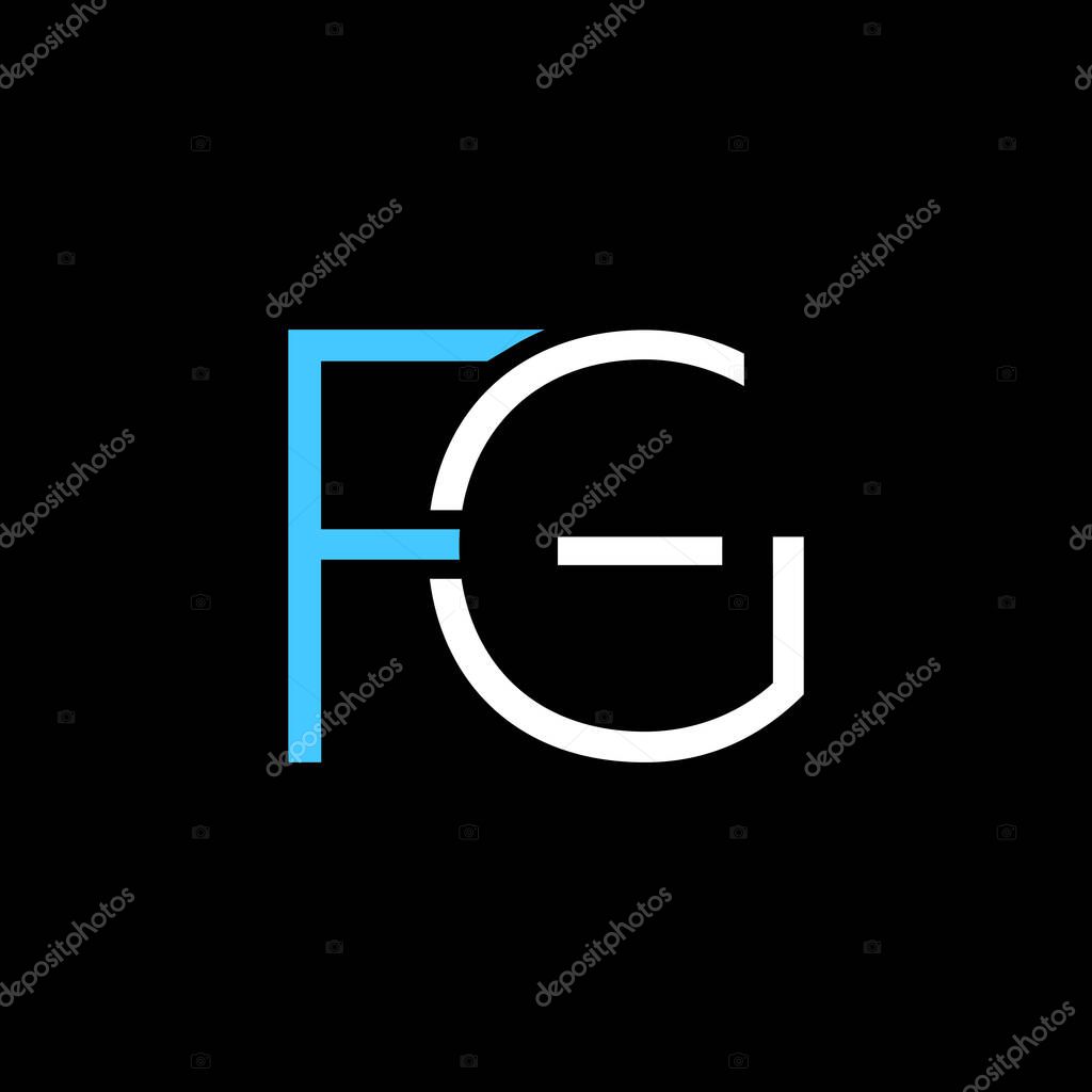Initial FG or f g abstract outstanding professional business awesome artistic branding company different colors illustration logo Design vector Template.