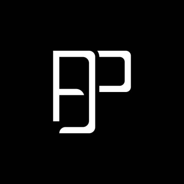 Initial BP letter Logo Design vector Template. Abstract Black And White Color Letter BP logo Design.