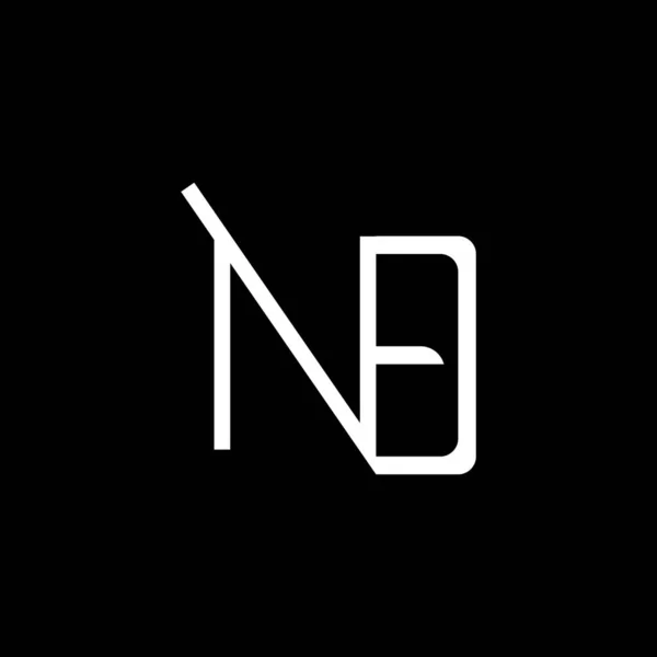 Початкова Літери Дизайн Логотипу Векторний Шаблон Абстрактний Чорно Білий Кольоровий — стоковий вектор