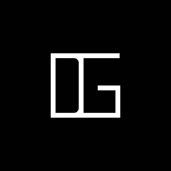 Початкова Літери Дизайн Логотипу Векторний Шаблон Анотація Чорно Біла Кольорова — стоковий вектор
