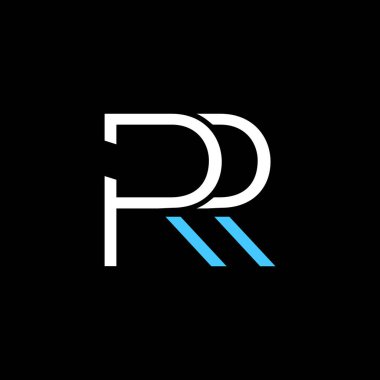 Başlangıçta RL veya R L soyut olağanüstü profesyonel iş müthiş sanatsal markalaşma şirketi farklı renkler logo tasarım şablonu.