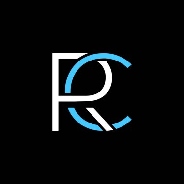 Başlangıçta RL veya R L soyut olağanüstü profesyonel iş müthiş sanatsal markalaşma şirketi farklı renkler logo tasarım şablonu.