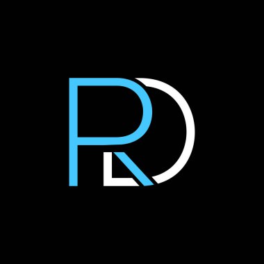 Başlangıçta RL veya R L soyut olağanüstü profesyonel iş müthiş sanatsal markalaşma şirketi farklı renkler logo tasarım şablonu.