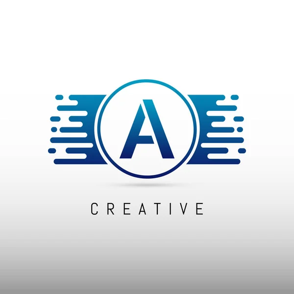 Początkowa Litera Projekt Szablonu Logo Kreatywne Pismo Projekt Logo — Wektor stockowy