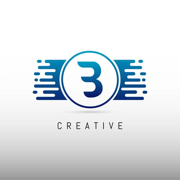 Początkowy Wzór Loga Projekt Logo Kreatywnego Listu — Wektor stockowy