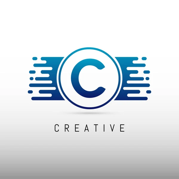 Początkowy Wzór Wzorca Logo Kreatywne Pismo Logo Design — Wektor stockowy