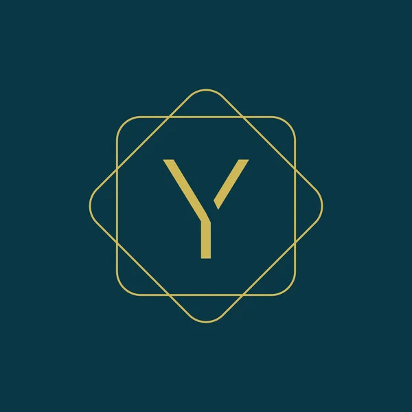 Carta Inicial Vetor Design Logotipo Com Elemento Quadrado Criativo Carta —  Vetores de Stock
