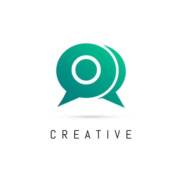Kreative Massage Letter Logo Design Vector Logo Design Vector Illustration — Stockvektor