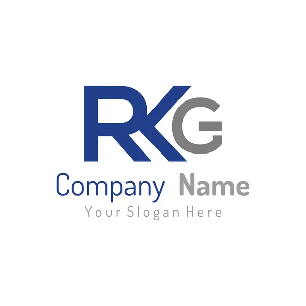 Carta Inicial Rkg Logo Design Vector Template Creative Abstract Rkg —  Vetores de Stock